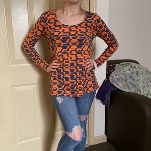 Printed long sleeve shirt